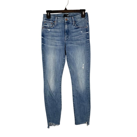 Mother The Looker Ankle Step Fray Jeans Size 25 | Distressed Skinny Denim - Picture 2 of 9